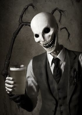 Slenderman cheers Beer