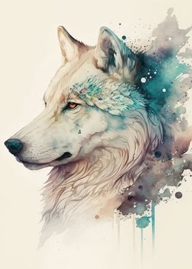 White Wolf Head 