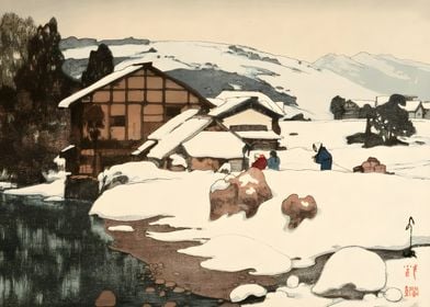 Ukiyo e Snow Kashiwabara