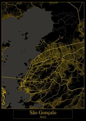 Sao Goncalo Brazil Map