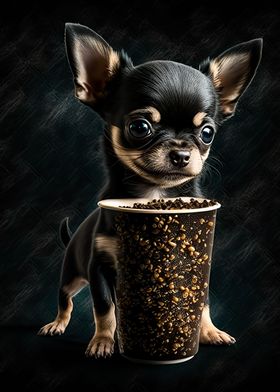 puppy dog  coffee