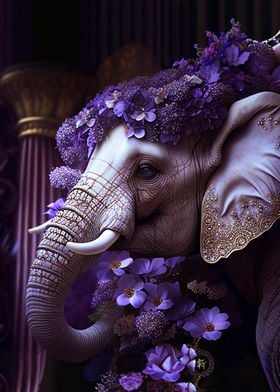 Glamorous royal elephant