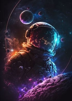 Astronaut playing God
