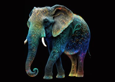 Neon elephant 