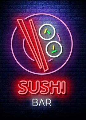 Sushi Neon food