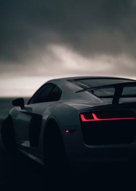 Dark Audi Super Car
