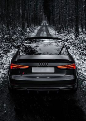 Black Audi Luxury Car
