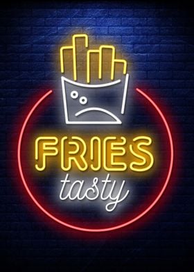 Fries Neon food