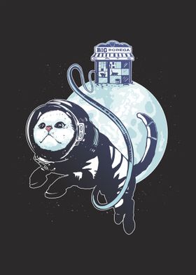 Cool Astronaut Cat