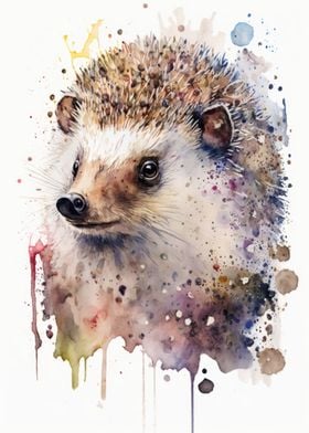 Hedgehog Hues Watercolor