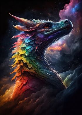 Cloudy Rainbow Dragon