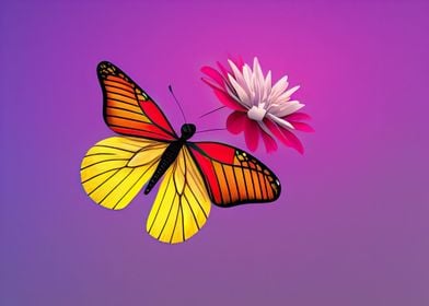 A colorful butterfly