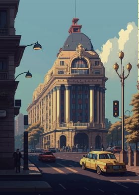 Bucharest 02 Pixel Art