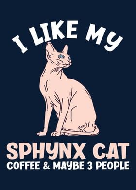 Sphynx Cat Coffee 3 People