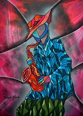 Jazz Musician Sax Player