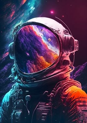 Astronaut above the World