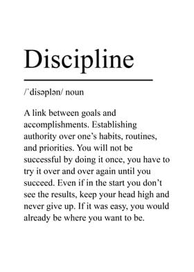 Discipline