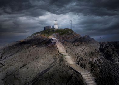 Mumbles lighthouse steps