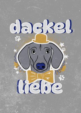 Dackel Liebe das Grau