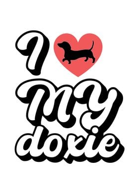 I Love My Doxie Vintage