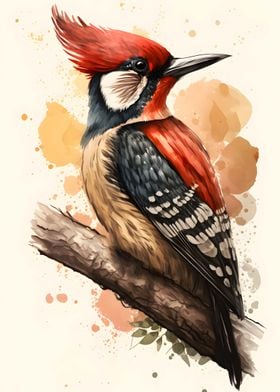 Exotic Birds Watercolor