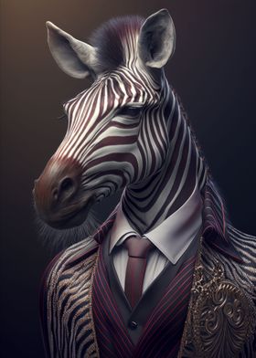 Fantasy Zebra Fancy Suit