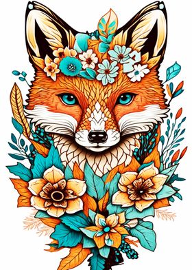 Painting Decoration Fox