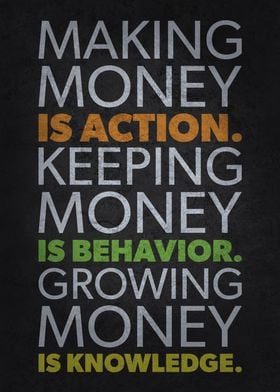 Making Money Is Action