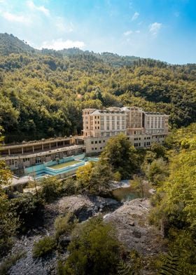 Abandoned luxury hotel