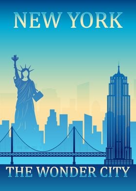 New York Travel Poster