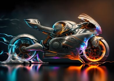 neon motorcycle 008