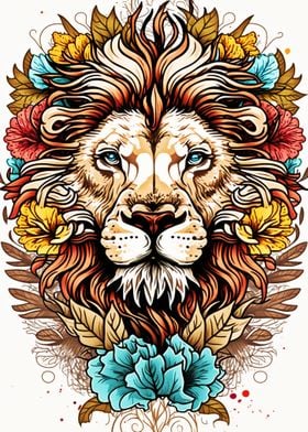 Painting Decoration Lion