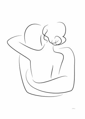 Embrace line drawing