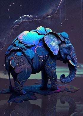 Old shaman elephant