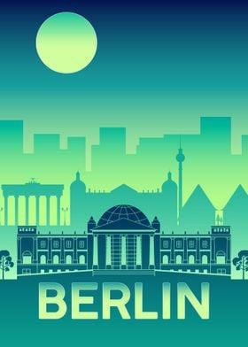 Berlin Travel Poster