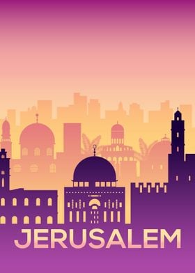 Jerusalem Travel Poster