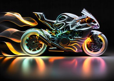 neon motorcycle 012