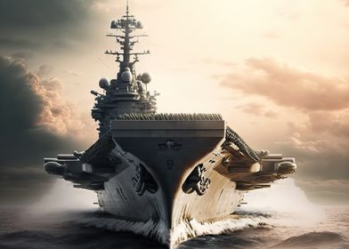 Aircraft Carrier Sunset