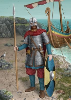 Danish viking warrior