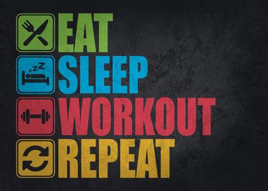 Eat Sleep Workout Repeat