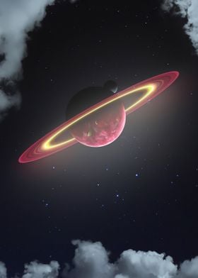 Deep Space Ring Planet