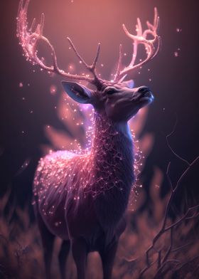 Pink Fantasy Deer Glow 