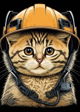 Cat fireman