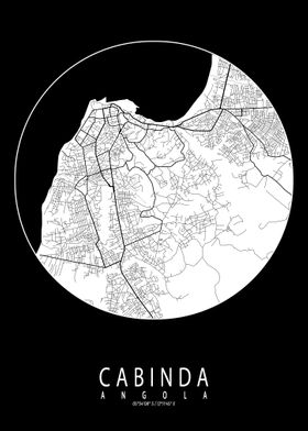 Cabinda City Map Full Moon