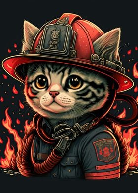 Cat fireman