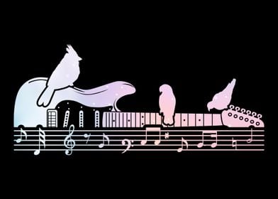 Electric Guitar Birds