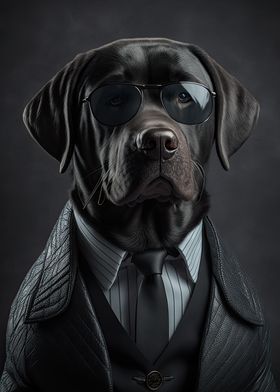 Black Labrador Mafia Boss