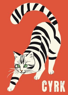 Circus Cat Poster