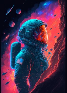 Astronaut and Colors