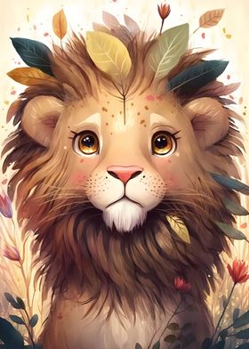 Lion Watercolor